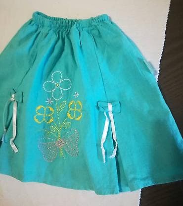 Skirts: Suknja tirkiznoplave boje sa dve mašnice vel 2, obim struka bez at lalafo.rs — 7 Skirts: Suknja tirkiznoplave boje sa dve mašnice vel 2, obim struka bez — 7