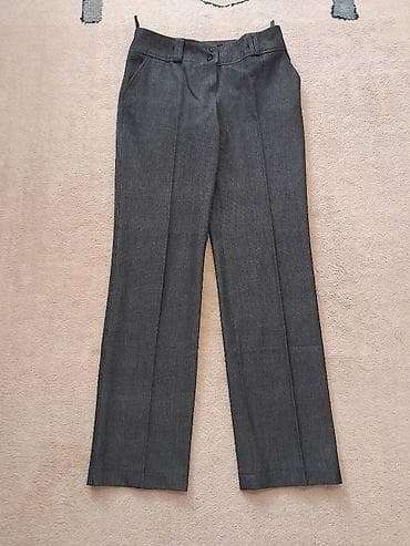 Ženske pantalone tamno sive elegantne srednje debljine 38 i M Prelep na lalafo.rs — 1 Ženske pantalone tamno sive elegantne srednje debljine 38 i M Prelep — 1