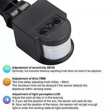 LED senzor pokreta Podesiv 110V 220V Automatski infracrveni. LED na lalafo.rs — 3 LED senzor pokreta Podesiv 110V 220V Automatski infracrveni. LED — 3