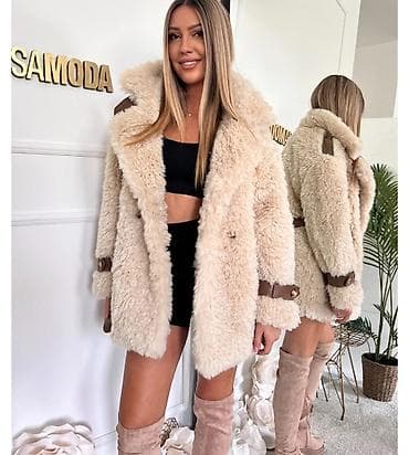 Ženska teddy jakna/kaput – bež - Mekana i bogata “teddy” tekstura na lalafo.rs — 4 Ženska teddy jakna/kaput – bež - Mekana i bogata “teddy” tekstura — 4