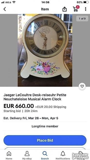 Original Jaeger le Coultre Petite Neuchateloise muzicki sat na na lalafo.rs — 5 Original Jaeger le Coultre Petite Neuchateloise muzicki sat na — 5