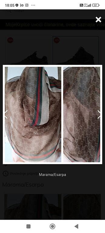 kom sa etiketom: Esarpa /marama etiketa isecena, dim.62x187cm. Pogledajte ostale moje at lalafo.rs — 1 kom sa etiketom: Esarpa /marama etiketa isecena, dim.62x187cm. Pogledajte ostale moje — 1