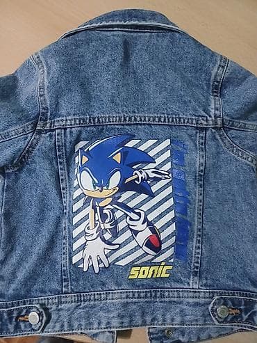 Kids' costumes: Dečja teksas jakna sa printom Sonic the Hedgehog - Brend: Zara at lalafo.rs — 2 Kids' costumes: Dečja teksas jakna sa printom Sonic the Hedgehog - Brend: Zara — 2