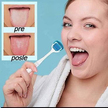 Gel za čišćenje jezika + strugač Opis: - Specijalni gel za čišćenje na lalafo.rs — 4 Gel za čišćenje jezika + strugač Opis: - Specijalni gel za čišćenje — 4