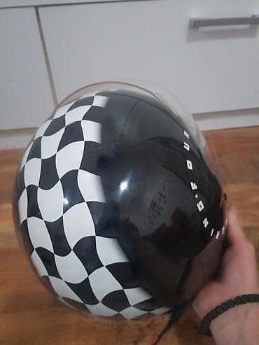 Otvorena motoristička kaciga “Touring For” – crna sa retro šahovskim na lalafo.rs — 6 Otvorena motoristička kaciga “Touring For” – crna sa retro šahovskim — 6