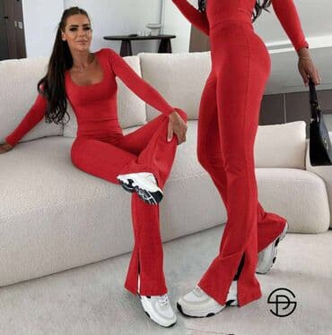 ⚡Dvodnevni ženski komplet – uska majica dugih rukava + pantalone sa at lalafo.rs ⚡Dvodnevni ženski komplet – uska majica dugih rukava + pantalone sa