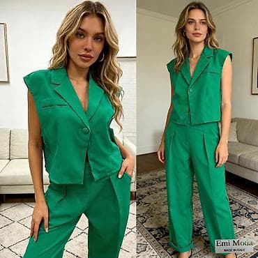 pantalone butiku ali: 🔥Damski komplet – prsluk bez rukava i pantalone visokog struka ✅2700 na lalafo.rs — 8 pantalone butiku ali: 🔥Damski komplet – prsluk bez rukava i pantalone visokog struka ✅2700 — 8