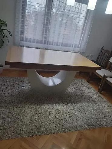 Furniture: Trpezarijski sto "Banana" Opis: Sto od medijapana, boja po želji at lalafo.rs — 1 Furniture: Trpezarijski sto "Banana" Opis: Sto od medijapana, boja po želji — 1
