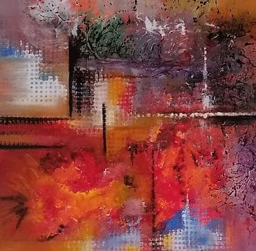 Prelepa umetnička slika na platnu sa blind ramom 40x40cm, rađena na lalafo.rs — 3 Prelepa umetnička slika na platnu sa blind ramom 40x40cm, rađena — 3