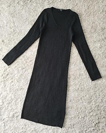 ESMARA haljina uz telo streč sa svetlucavim nitima. Crne boje at lalafo.rs ESMARA haljina uz telo streč sa svetlucavim nitima. Crne boje