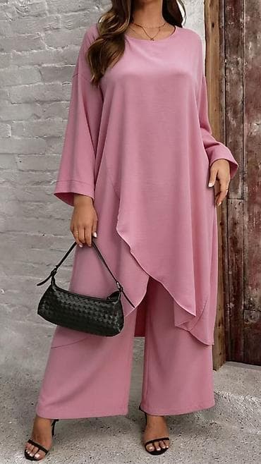 pantalone gina benotti: Dvodelni ženski komplet – tunika i pantalone širokog kroja - Model na lalafo.rs — 5 pantalone gina benotti: Dvodelni ženski komplet – tunika i pantalone širokog kroja - Model — 5