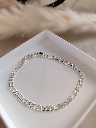 Narukvica ŽIG 925 – klasični figaro rad - Materijal: srebro 925 (žig na lalafo.rs — 2 Narukvica ŽIG 925 – klasični figaro rad - Materijal: srebro 925 (žig — 2