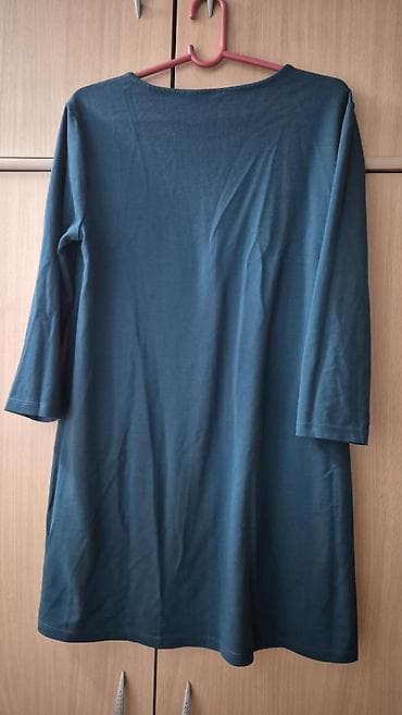 Pamučna tunika/haljina u A-kroju, tamno‑teal (petrol) boje. - at lalafo.rs — 1 Pamučna tunika/haljina u A-kroju, tamno‑teal (petrol) boje. - — 1