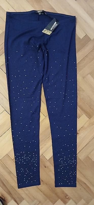 Ženske helanke VENTO, tamnoplave boje, veličina 42. - Elastičan struk na lalafo.rs — 1 Ženske helanke VENTO, tamnoplave boje, veličina 42. - Elastičan struk — 1