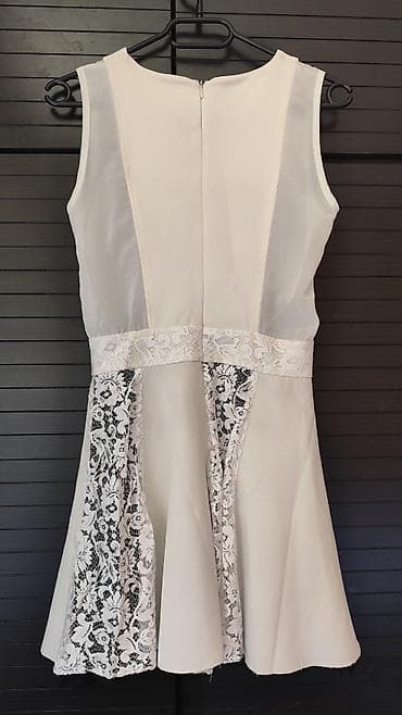 ⚪Bela haljina sa crnom postavom u donjem delu. ⚪Veličina S. Nema na lalafo.rs — 7 ⚪Bela haljina sa crnom postavom u donjem delu. ⚪Veličina S. Nema — 7