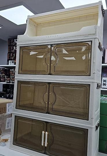 Modularna plastična vitrina/ormarić za odlaganje sa prozirnim vratima na lalafo.rs Modularna plastična vitrina/ormarić za odlaganje sa prozirnim vratima