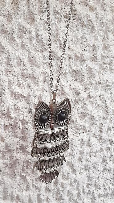 Necklaces: Rustični lančić sa priveskom sove Lep privezak u obliku sove, simbola at lalafo.rs — 5 Necklaces: Rustični lančić sa priveskom sove Lep privezak u obliku sove, simbola — 5