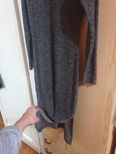 Other: Pleteni džemper-haljina, tamnosiva melirana. - Kroj: uska silueta at lalafo.rs — 2 Other: Pleteni džemper-haljina, tamnosiva melirana. - Kroj: uska silueta — 2