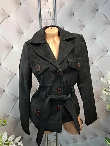 kozna jakna sa: Ženska jakna/blejzer od velura sa pojasom - Materijal: mekani velur na lalafo.rs — 2 kozna jakna sa: Ženska jakna/blejzer od velura sa pojasom - Materijal: mekani velur — 2