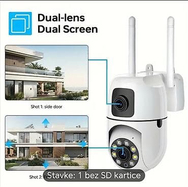 Wi‑Fi spoljašnja sigurnosna PTZ kamera sa dve leće Ključne funkcije na lalafo.rs — 3 Wi‑Fi spoljašnja sigurnosna PTZ kamera sa dve leće Ključne funkcije — 3