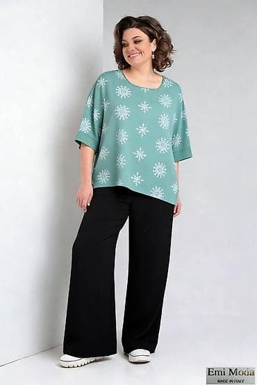 Bluzica oversize kroja sa printom - Model: široka tunika/bluza sa na lalafo.rs Bluzica oversize kroja sa printom - Model: široka tunika/bluza sa