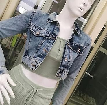 Ženska kratka teksas jakna – svetlo ispran denimski materijal - Kroj na lalafo.rs — 3 Ženska kratka teksas jakna – svetlo ispran denimski materijal - Kroj — 3