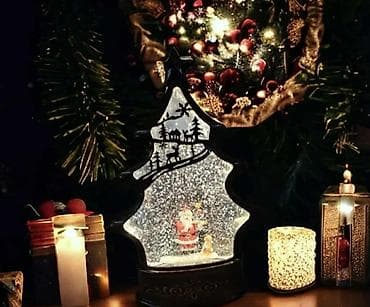 stalaze i police: Dekorativna božićna svetleća figura – snežna kugla u obliku jelke - at lalafo.rs — 1 stalaze i police: Dekorativna božićna svetleća figura – snežna kugla u obliku jelke - — 1