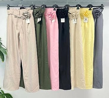 pantalone gina benotti: Elegantne ženske pantalone širokih nogavica sa kaišem i dekorativnom na lalafo.rs — 2 pantalone gina benotti: Elegantne ženske pantalone širokih nogavica sa kaišem i dekorativnom — 2