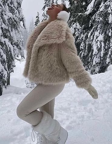 Ženska kratka bunda od veštačkog krzna – luksuzan i topao zimski komad na lalafo.rs — 1 Ženska kratka bunda od veštačkog krzna – luksuzan i topao zimski komad — 1