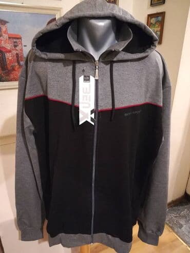 Duks, 5XL, bоја - Crna, Sa kapuljačom na lalafo.rs Duks, 5XL, bоја - Crna, Sa kapuljačom