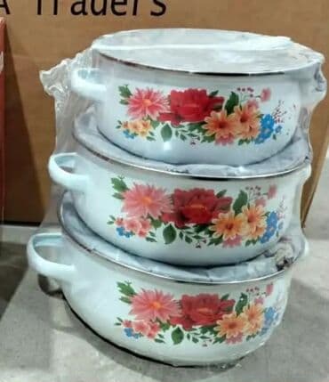 Set emajliranih šerpi Reeona – 5 delova - Materijal: emajlirani čelik na lalafo.rs Set emajliranih šerpi Reeona – 5 delova - Materijal: emajlirani čelik