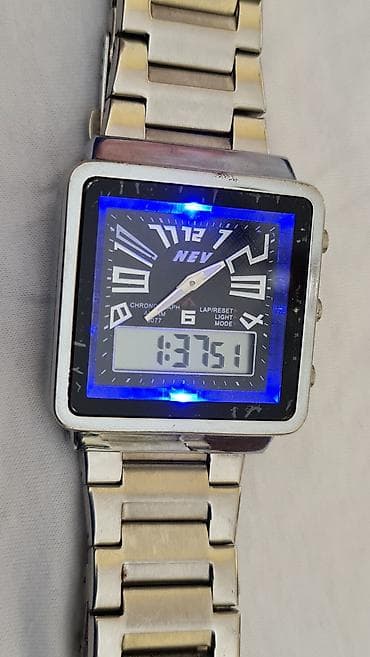 NEV hibridni ručni sat – analogno/digitalni - Kućište pravougaonog na lalafo.rs — 2 NEV hibridni ručni sat – analogno/digitalni - Kućište pravougaonog — 2