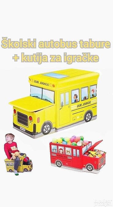 Školski autobus tabure + kutija za igračke – Žuti 🚌💛 Kutija za at lalafo.rs — 3 Školski autobus tabure + kutija za igračke – Žuti 🚌💛 Kutija za — 3
