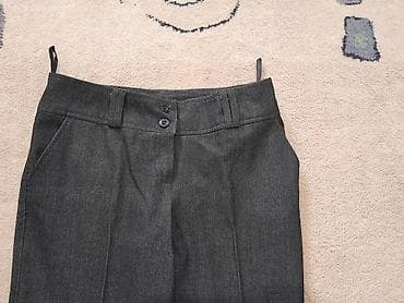 Ženske pantalone tamno sive elegantne srednje debljine 38 i M Prelep na lalafo.rs — 7 Ženske pantalone tamno sive elegantne srednje debljine 38 i M Prelep — 7