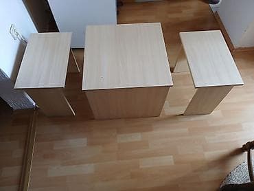 Matresses: Set klub stočića - Materijal: furnirani iveral/svetli dekor drveta - at lalafo.rs — 1 Matresses: Set klub stočića - Materijal: furnirani iveral/svetli dekor drveta - — 1