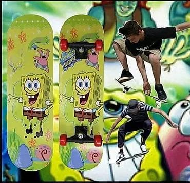 Drveni skejt "Sunđer Bob" – 70 cm Drveni skejt Sunđer Bob je savršen na lalafo.rs — 2 Drveni skejt "Sunđer Bob" – 70 cm Drveni skejt Sunđer Bob je savršen — 2