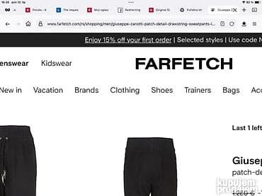 Original Giuseppe Zanotti farmerie 38 / 40 NOVE 98% cotton 2% na lalafo.rs — 7 Original Giuseppe Zanotti farmerie 38 / 40 NOVE 98% cotton 2% — 7