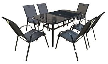 Matresses: Vrtni set za ručavanje – sto + 6 stolica - Moderan set za dvorište at lalafo.rs — 1 Matresses: Vrtni set za ručavanje – sto + 6 stolica - Moderan set za dvorište — 1