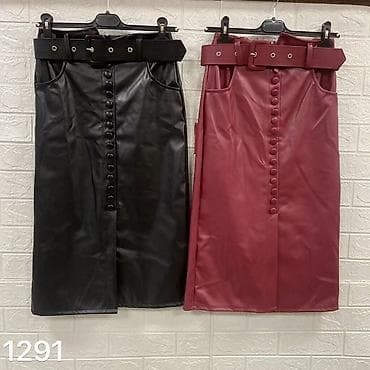 🔥Ženska midi suknja od eko kože, model sa visokim strukom 🔥Cena 2600 na lalafo.rs — 3 🔥Ženska midi suknja od eko kože, model sa visokim strukom 🔥Cena 2600 — 3