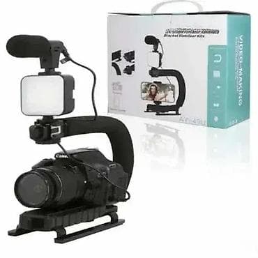 Set za slikanje i snimanje sa mikrofonom i stabilizatorom 🎥🎤 U/C tip na lalafo.rs — 2 Set za slikanje i snimanje sa mikrofonom i stabilizatorom 🎥🎤 U/C tip — 2