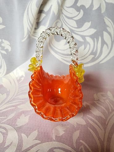 Murano nova korpa,duvano staklo 70te. Korpica nova,sve na njoj je na lalafo.rs — 9 Murano nova korpa,duvano staklo 70te. Korpica nova,sve na njoj je — 9