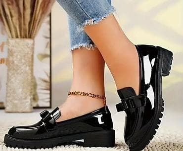 Ženske lakovane mokasine – crne - Materijal: visokosjajni lak na lalafo.rs — 2 Ženske lakovane mokasine – crne - Materijal: visokosjajni lak — 2