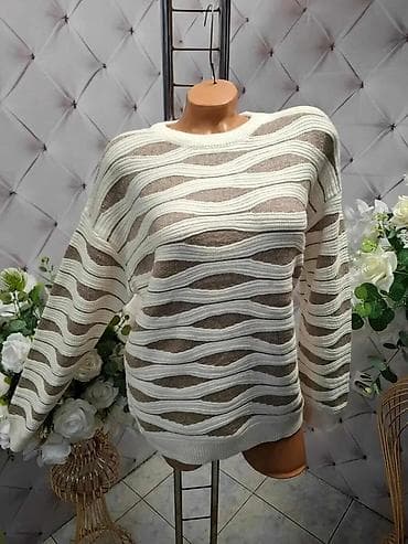 💛Ženski džemper sa talasastim reljefnim dezenom - Model: klasičan na lalafo.rs — 3 💛Ženski džemper sa talasastim reljefnim dezenom - Model: klasičan — 3