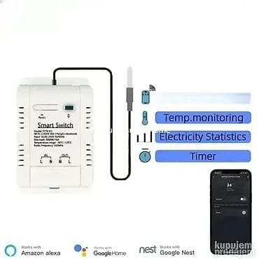 16A WiFi Termostat Prekidač sa Senzorom Temperature DS18B20 🌡️📱 Ovaj na lalafo.rs — 5 16A WiFi Termostat Prekidač sa Senzorom Temperature DS18B20 🌡️📱 Ovaj — 5