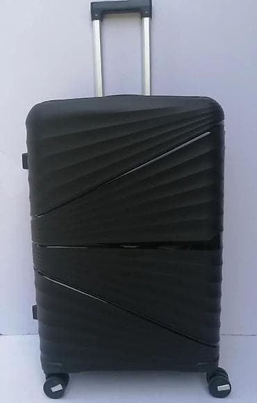 Travel suitcases and bags: Set tvrdih kofera – 3 komada, crna boja - Materijal: čvrsta ABS/PC at lalafo.rs — 5 Travel suitcases and bags: Set tvrdih kofera – 3 komada, crna boja - Materijal: čvrsta ABS/PC — 5