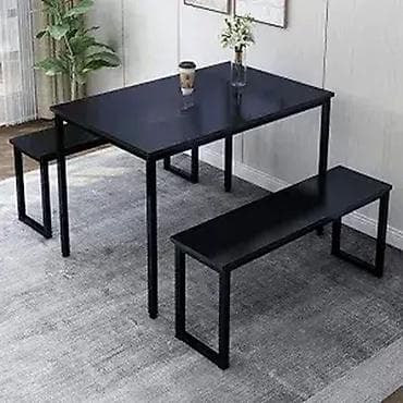 Trpezarijski set sto i dve klupe. Dimenzije stola su 120x65x80 na lalafo.rs — 2 Trpezarijski set sto i dve klupe. Dimenzije stola su 120x65x80 — 2