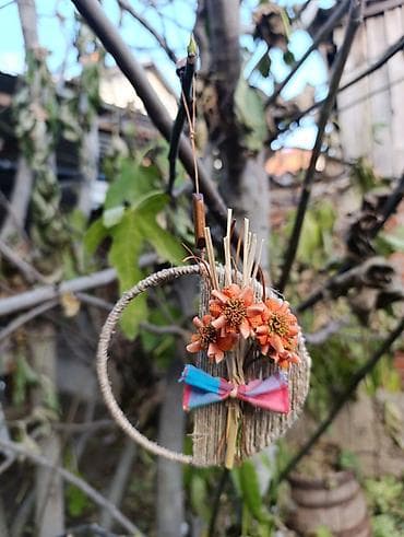 Ručno rađena viseća dekoracija od prirodnih materijala - Dekorativni na lalafo.rs — 6 Ručno rađena viseća dekoracija od prirodnih materijala - Dekorativni — 6