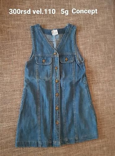 Dečija teksas haljina bez rukava – First Concept - Brend: First na lalafo.rs — 1 Dečija teksas haljina bez rukava – First Concept - Brend: First — 1