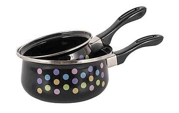 dve suknje po: Emajlirane šerpice za sos u 3 veličine : 14 cm - 1500 din 16 cm - na lalafo.rs — 2 dve suknje po: Emajlirane šerpice za sos u 3 veličine : 14 cm - 1500 din 16 cm - — 2