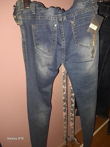 bermude teksas br: Ženske farmerke sa tregerima XL - Model: uske/skinny kroj - Boja na lalafo.rs — 2 bermude teksas br: Ženske farmerke sa tregerima XL - Model: uske/skinny kroj - Boja — 2